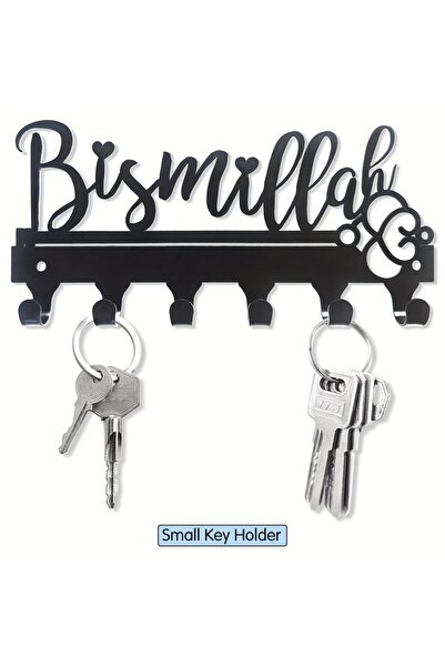 Choice TY10634 Wall Mounted Key Holder - Rustic Metal Key Rack with Hooks, Po...