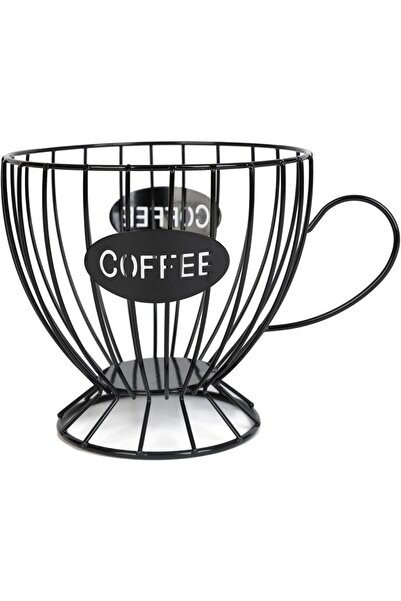 Choice حامل كبسولات قهوة أسود، صندوق تخزين كبير لكبسولات القهوة، سلة كبسولات ...