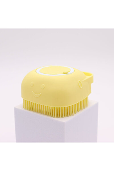 Choice Yellow Silicone Pet Bath Brush for Puppy Dogs, 2 in 1 Pet Bath Brush S...