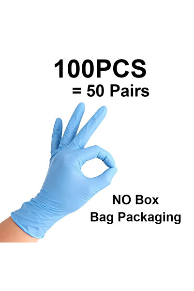 Choice XL 100PCS 10/20/50/100PCS Blue Nitrile Gloves Disposable Pet Bath Bath...