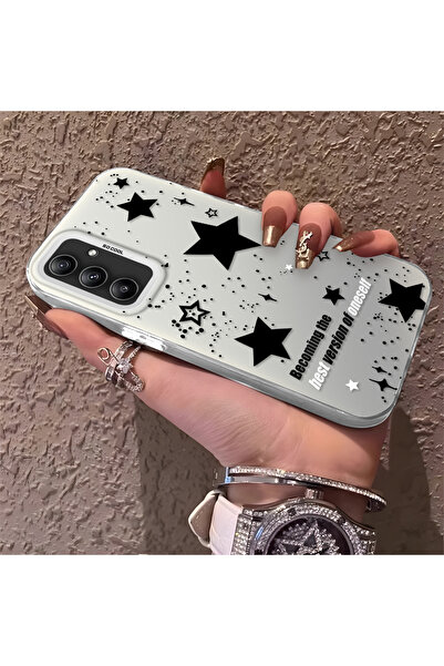 Hontinga حافظة هاتف سامسونج جالاكسي A34 متوافقة مع نمط النجوم من السيليكون ذا...