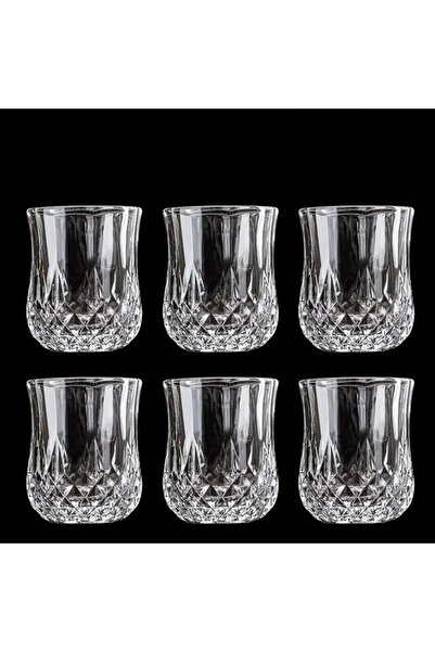 Choice1 <50ml 6Pcs Vintage Diamond Cut Whiskey Glass Creative Crystal Shot Gl...