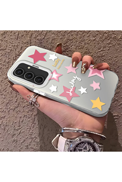 Hontinga حافظة هاتف سامسونج جالاكسي S24 بلس متوافقة مع نجوم ملونة من السيليكو...