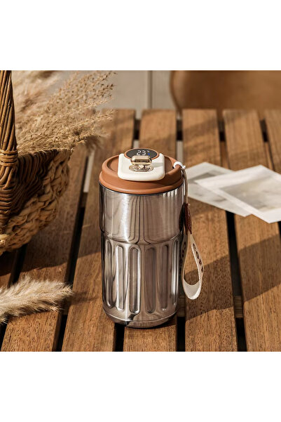 Choice1 450ml Sivler Coffee Intelligent Digital LED Temperature Display Coffe...