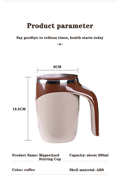 choice2 380ml jbb Lazy Coffee Stirring Cup Auto Stirring Cup Magnetic Rotatin...