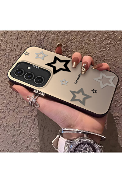 Hontinga حافظة هاتف سامسونج جالاكسي S24 بلس متوافقة مع نمط النجوم من السيليكو...