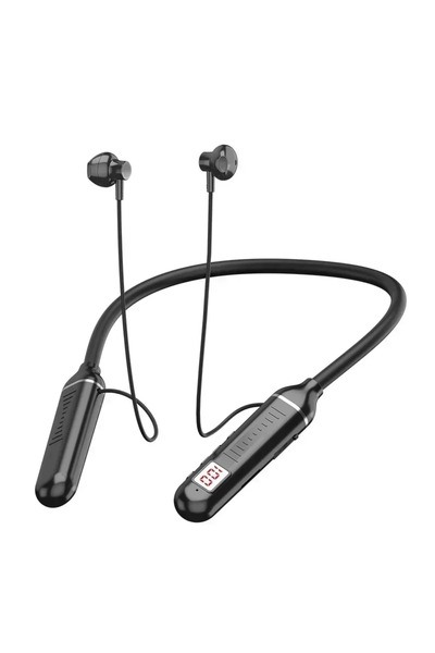 Choice3 سماعات رأس رياضية عالية الدقة سوداء اللون، مزودة بتقنية بلوتوث، وشاشة...