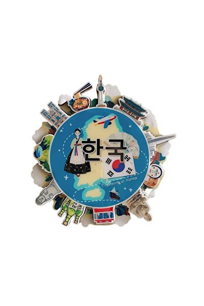 Choice ملصق ثلاجة خشبي رائع على شكل برج سيول، وحجر جزيرة جيجو، وملصق مغناطيسي...