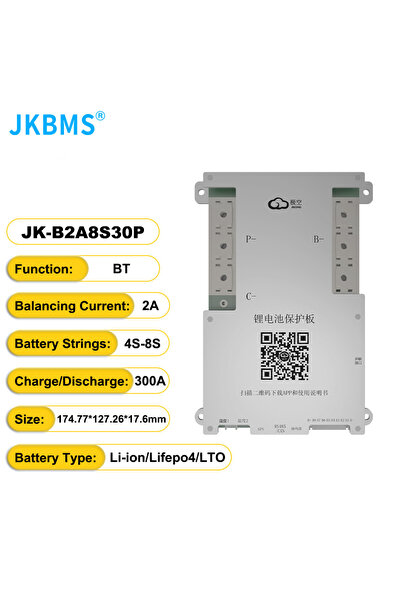 Choice6 JK-2A8S30P JKBMS JIKONG نظام إدارة التوازن الذكي النشط 4S-8S 100A 200...