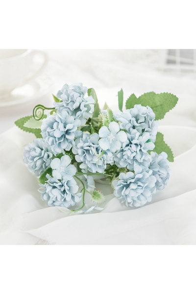 Choice 1pc Blue 1pc/3pcs silk Hydrangea Artificial Flowers Home vase table DI...