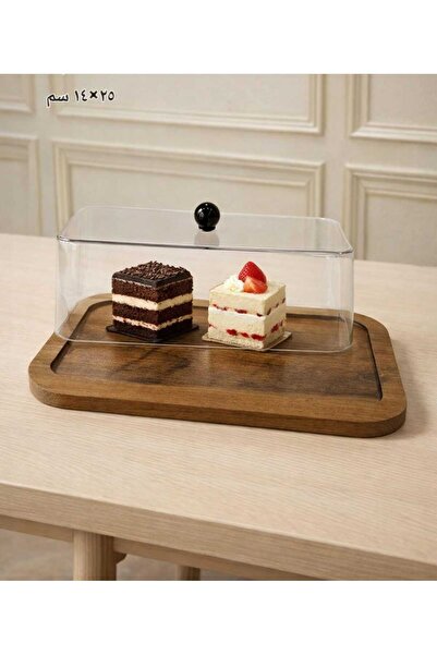 QUEEN Dessert serving dish with a Sheer Acrylic lid