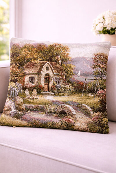 Yeshome Collection Carla Loren-9 Double Sided Pattern Tapestry Decorative Pil...