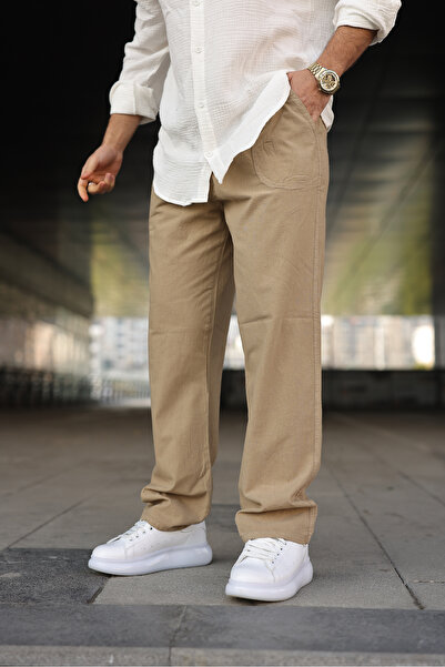 THEGENTMAN Linen Trousers Men