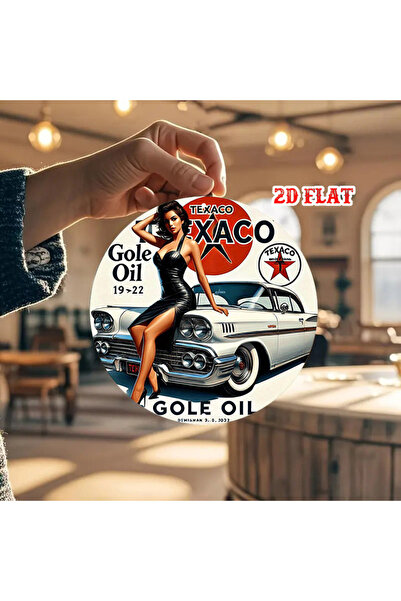 Choice 7.87x7.87in(20x20cm) MULTI 1pc Vintage Texaco Logo Round Aluminum Sign...