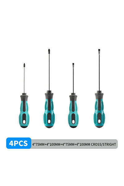 Choice CROSS STRIGHT SET 4pcs Multipurpose Handle Screwdrivers Set Electricia...