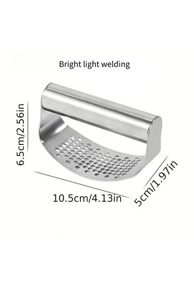 Choice white Stainless Steel Garlic Press Manual Garlic Press Squeezer Ergono...