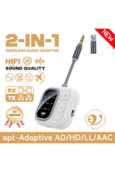 Choice1 Enhanced Version aptX Bluetooth Audio Transmitter Receiver 3.5MM AUX ...