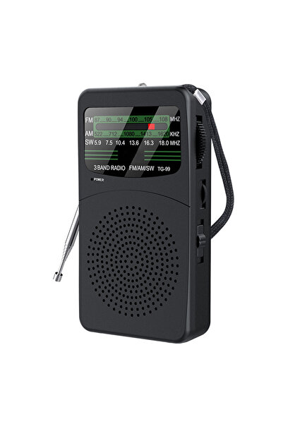 Choice1 02 FM AM SW Radio with LED Flashlight Pket Radio with Headphone Jack ...