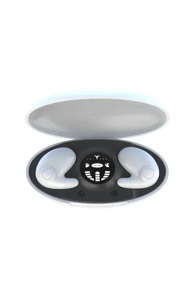 choice2 سماعة رأس ستيريو لاسلكية بلوتوث بيضاء غير مرئية للنوم، مقاومة للماء ب...