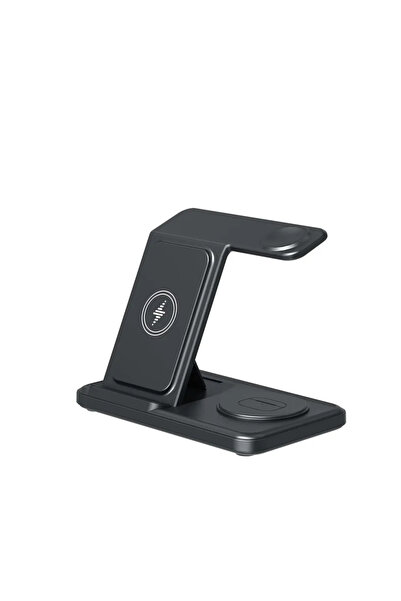 Choice VIKEFON black Desktop 3-in-1 Wireless Charger Station For S25 S24 S23 ...