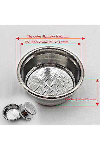 Choice سلة فلتر مضغوطة مزدوجة الطبقات بقطر 54 مم (لكوبين/كوب مفرد ) مصنوعة من...