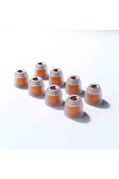 Choice Orange-XS-4 أزواج من أطراف الأذن الهجينة من السيليكون السائل من TANGZU...