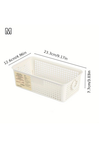 choice2 ALI-RR-K-1095402 1 Piece Desktop Dual-Ear Storage Basket Snack Organi...