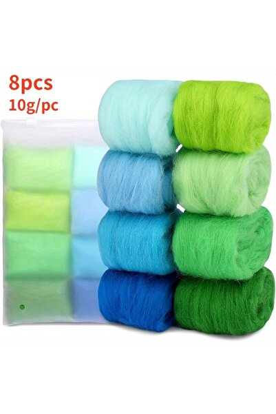 choice2 2 8 Colors DIY Wool Roving Needle Felting Wool Felting Fibre Handmade...