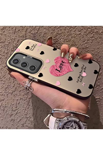 Hontinga حافظة هاتف سامسونج جالاكسي S24 متوافقة مع حافة السيليكون الصلبة ومضا...