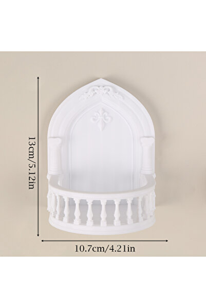 Choice زينة جدارية بيضاء على شكل ملاك قوطي متقاطع، مناسبة للديكورات ذات الطاب...