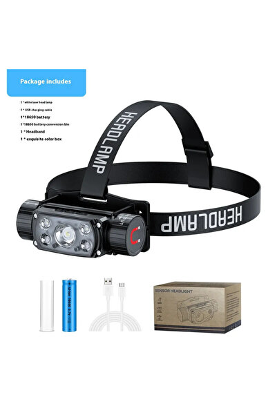 Choice X52 18650 LED Sensor Headlamp 1000LM USB Type C Rechargeable 18650 Hea...