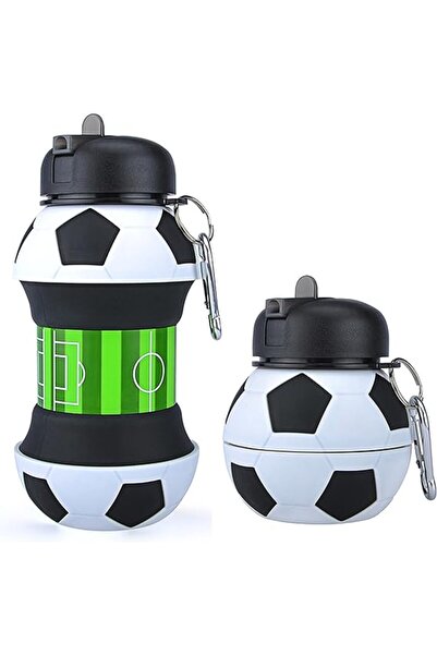 Choice 501-600ml Soccer Soft Water Bottle Silicon Sports Bottle for Water Bas...
