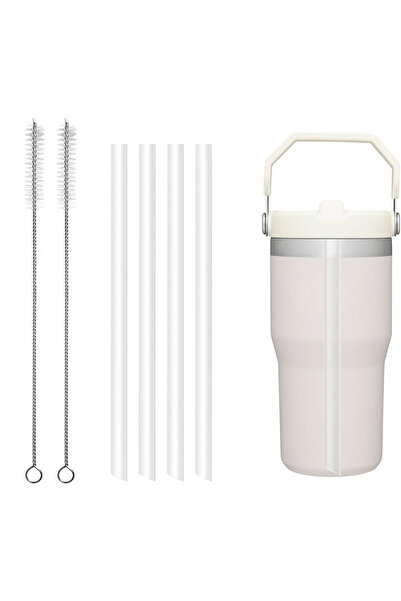 Choice 4 قطع من شفاطات بلاستيكية بديلة متوافقة مع أكواب ستانلي ذات شفاطات قاب...