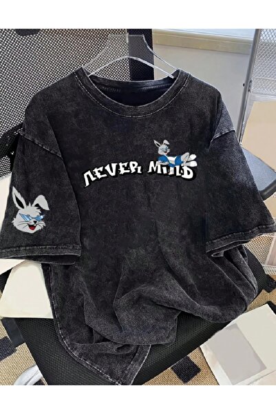 PENTHİLUS Acid Washed Oversize T-Shirt - Washed Oversize T-Shirt