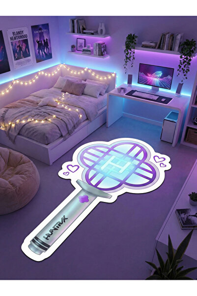 RUGRUMBA Non-Slip Base K-Pop Demon Hunters Themed Machine Washable Teen Room ...