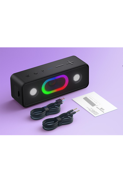 Choice black Ortizan Bluetooth Speaker, 360° Stereo Sound Effect,IPX6 Waterpr...