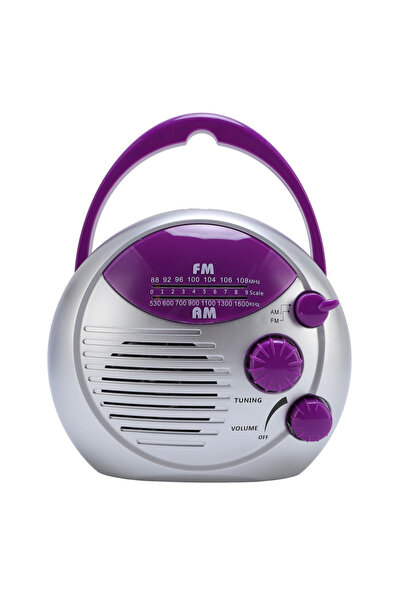 Choice PURPLE Shower Radio Water Proof Shower Radio Portable AM FM Battery Po...