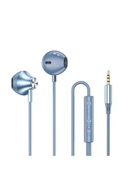 Choice5 سماعة أذن زرقاء 3.5 ملم بتقنية 9D HIFI مع صوت جهير قوي، وسماعة رأس بأ...