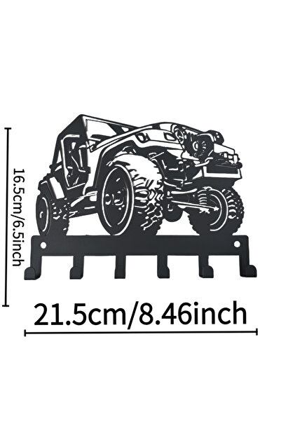 Choice black Car Keychain Wall Mounted，Easy to Install，Key Hook，Features a du...