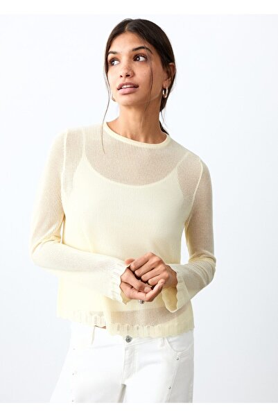 Mango Teen Ajur örgü kazak