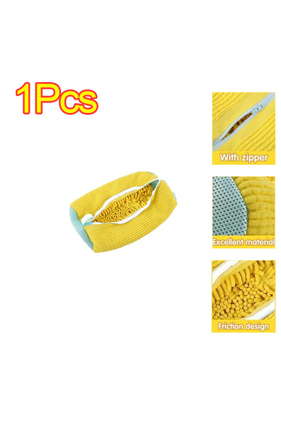 Choice 1PCS-yellow Sneaker Washing Net Bag Washing Shoe Bag To Wash Slippers ...
