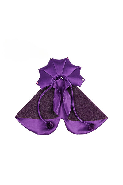 Choice1 Purple cloak Funny Star Cat Witch Cloak Cloth Purple Halloween Pet Wi...
