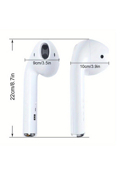 Choice WHITE Oversized Giant Bluetooth Headset Speaker for AirPods Pro Model ...