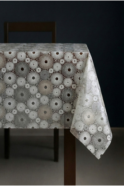 Soft Kare Luxury Straw Pattern Pvc Transparent Coated Oilcloth Tablecloth Wat...