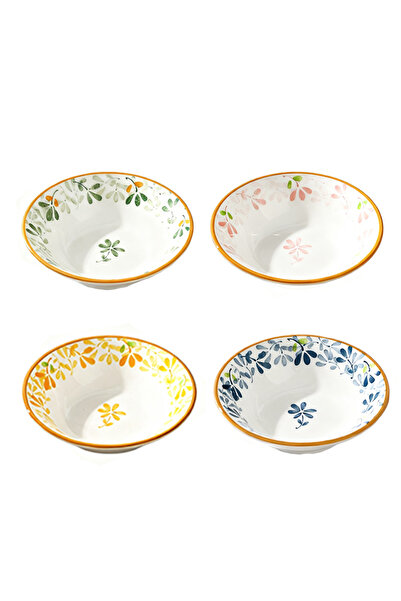Choice 4 seasoning dishes 3.8 Inch 4/8 Pcs Floral Ceramic Seasoning Dishes, M...