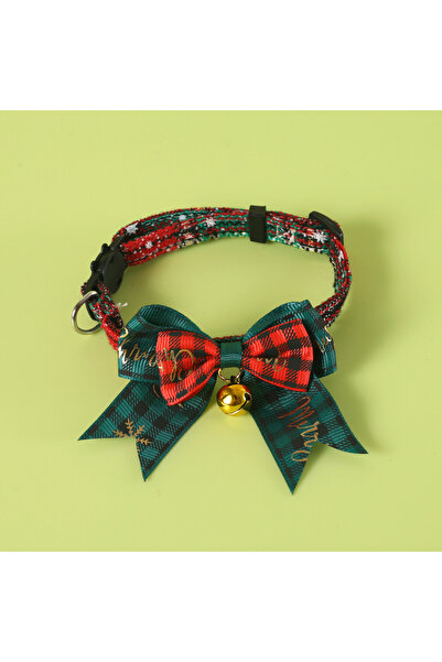 Choice 1PC Green 1/2PCS New Christmas Pet Breakaway Cat Collar Bow Tie Cute P...
