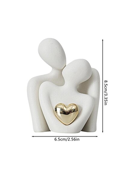 Choice1 تمثالان أبيضان لزوجين محبين، منحوتة تجريدية رومانسية لزوجين، تمثال سي...