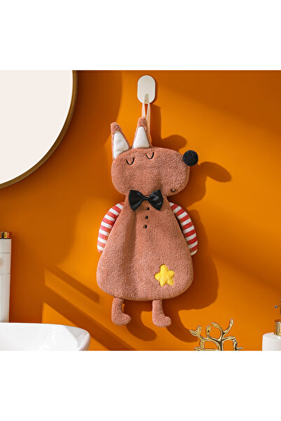 Choice Pink Cute Hand Towel Bathroom Hanging Towels Cartoon Animal Towels Abs...