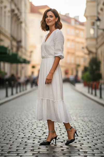 Dikris Βραδινό φόρεμα Konay d41, παπούτσια μεγάλου μεγέθους