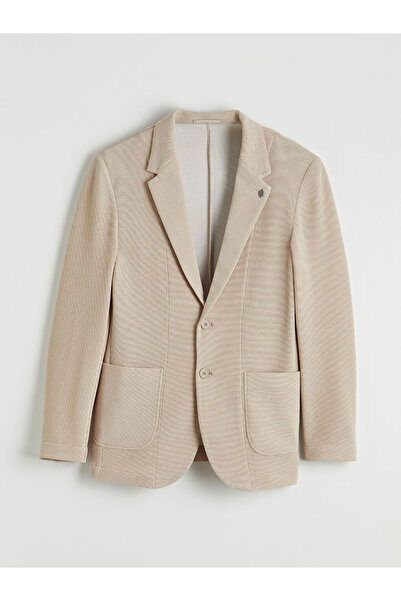 LC Waikiki GÜLİS GİYİM 'DEN Μπεζ Ανδρικό Μπλέιζερ Στενής Γραμμής